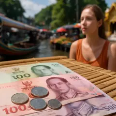 Pieniądze na targu w Tajlandii. Zastanawiasz się, ile kosztuje jedwab w Tajlandii?