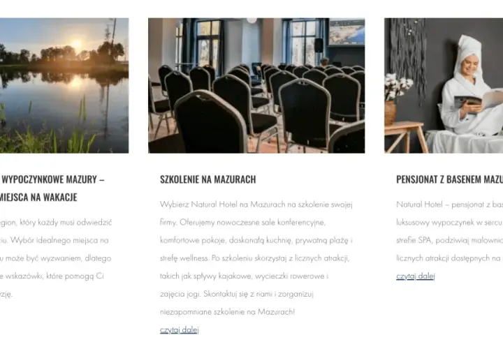 Jak reklamować hotel? Mazury oferują wypoczynek nad jeziorem, szkolenia i pensjonat z basenem. Idealne miejsca na wakacje.