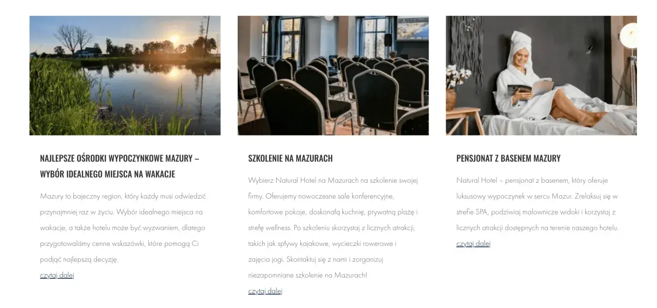 Jak reklamować hotel? Mazury oferują wypoczynek nad jeziorem, szkolenia i pensjonat z basenem. Idealne miejsca na wakacje.