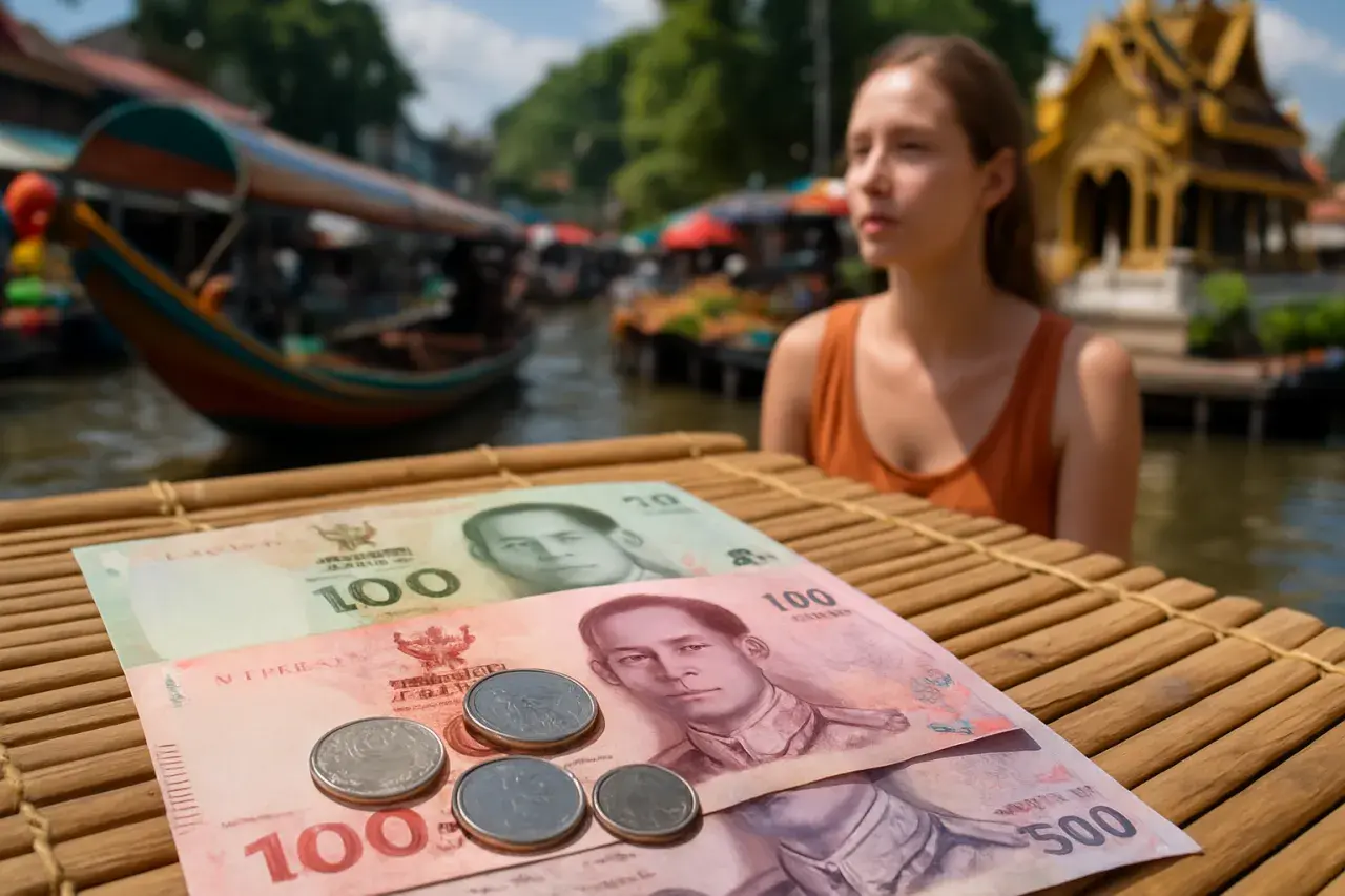 Pieniądze na targu w Tajlandii. Zastanawiasz się, ile kosztuje jedwab w Tajlandii?
