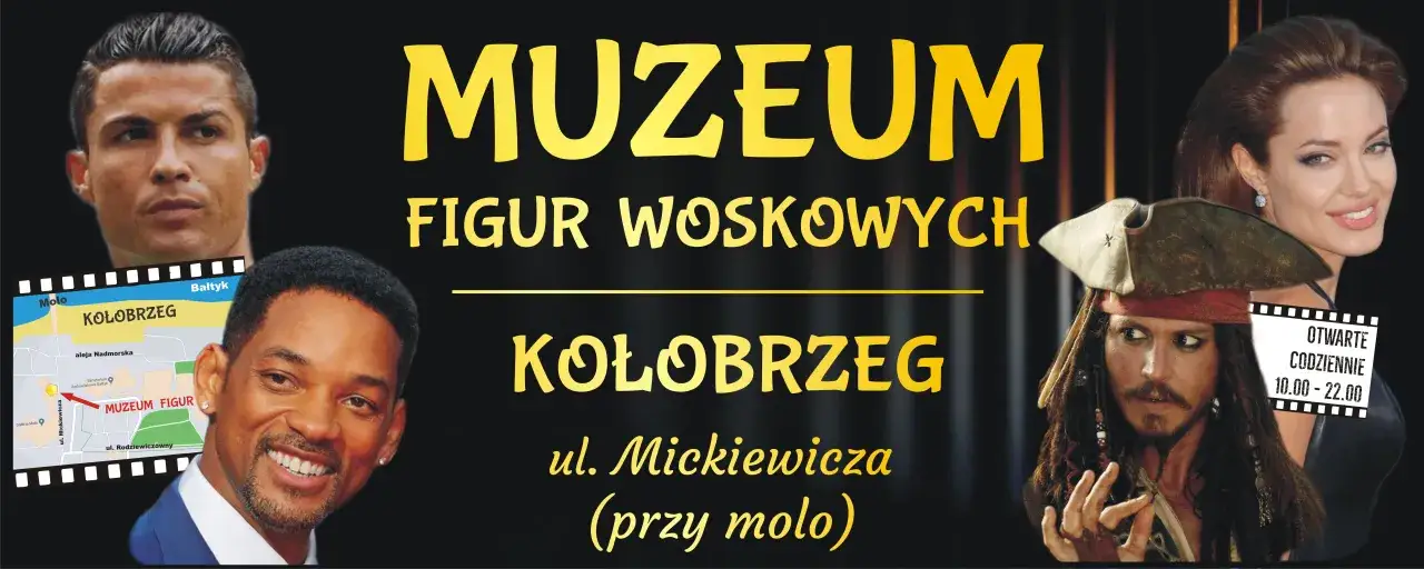Muzeum Figur Woskowych Kołobrzeg zaprasza! Zobacz woskowe podobizny gwiazd, m.in. Cristiano Ronaldo, Willa Smitha, Angeliny Jolie i Jacka Sparrowa.