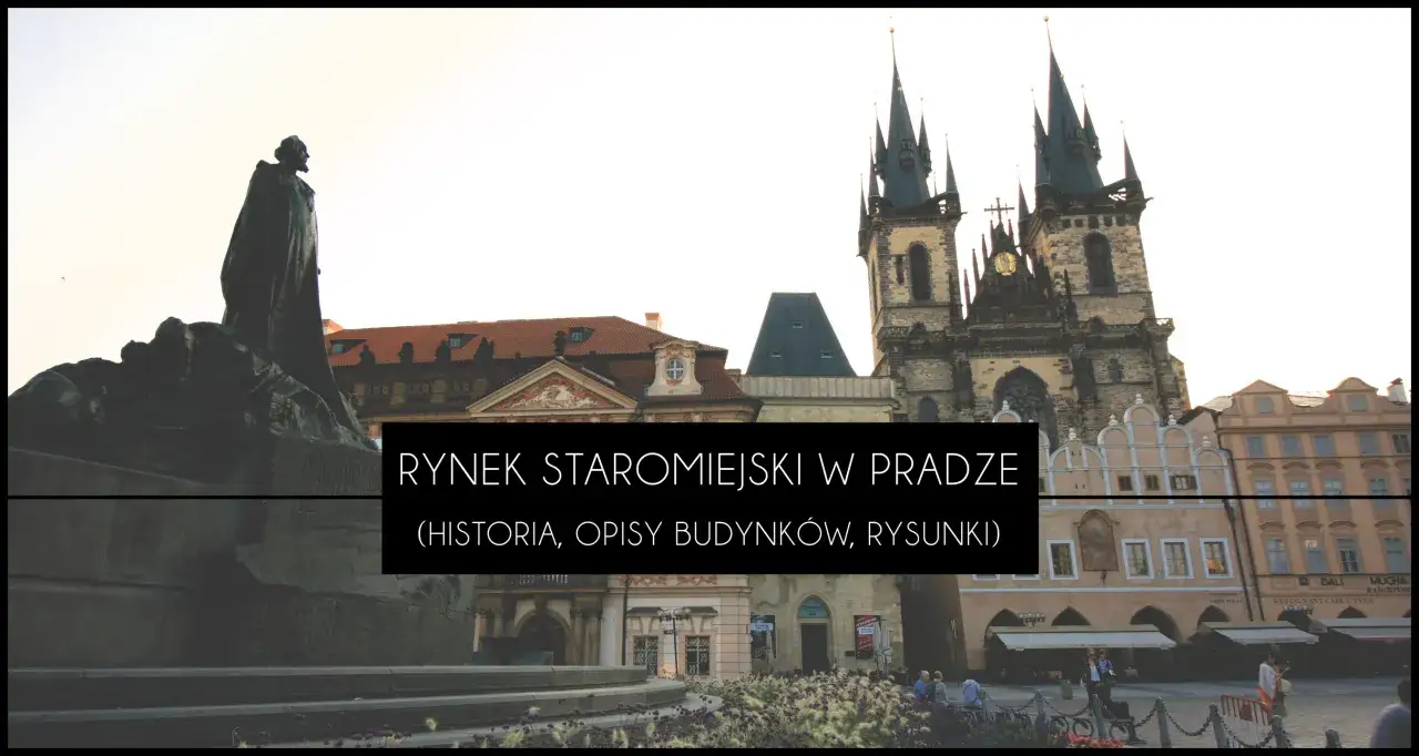 Pomnik Jana Husa i Kościół Marii Panny przed burzą na Rynku Staromiejskim w Pradze.